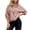 Pink, variant on Women Hooded Zip Drop Shoulder Jacket Cropped Windbreaker High Neck Long Sleeve Loose Casual Workout Travel Side Pockets Solid, Pink S