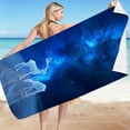 thumbnail image 2 of SDJMa Beach Towel, Microfiber Beach Towels,Quick Dry (30”x60”) Sand Proof, Absorbent, Compact, Deer Wolf Beach Blanket, Lightweight Towel for The Swimming, Sports, Beach, 2 of 4