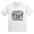 thumbnail image 3 of Inktastic Inspirational Quote in a World You Can Be Anything Be Kind Youth T-Shirt, 3 of 5