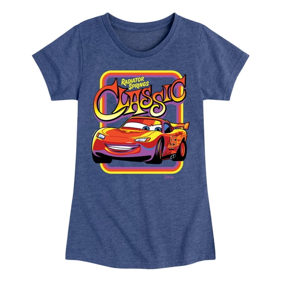 Disney Cars - Radiator Springs Classic Lightning McQueen - Toddler & Youth Girls Short Sleeve Graphic T-Shirt