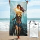 thumbnail image 1 of Toalla de playa Gal Gadot, suave, de secado rápido, resistente a la arena, para piscina, yoga, gimnasio, camping, toallas de baño ligeras, regalo para niños, niñas, niños y adultos, 27,5 x 55 pulgadas, 1 of 8