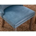 Light Blue Velvet Dining Chairs Set of 2, Kitchen & Dining Room Chairs