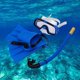 thumbnail image 4 of Swim Kids Snorkeling Set Aletas Gafas Snorkel Antideslizante Scuba Nariz Cubierta Máscara inastillable Equipo para buceo Deportes acuáticos Niños Niño Azul Macarena niños buceando, 4 of 8