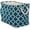 Teal, variant on PETGLE Polyester Container with Handles, Lattice Storage Bin, Small, Teal