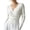 White, variant on XUNKUSGA Sweaters for Women Fashion Wrap Cross V Neck Long Sleeve Knit Sweaters Classic Solid Color Slim Fit Pullover Sweaters Lightweight Soft Knit Tops for Women Army Green S