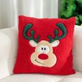 thumbnail image 4 of AYKHKYA Christmas Pillow Christmas Decorations Pillow Christmas Reindeer Pillow Christmas Tree 17.7inches Outdoor Porch Rustic Farmhouse Decor Reindeer Pillow Cushion For Home, 4 of 6
