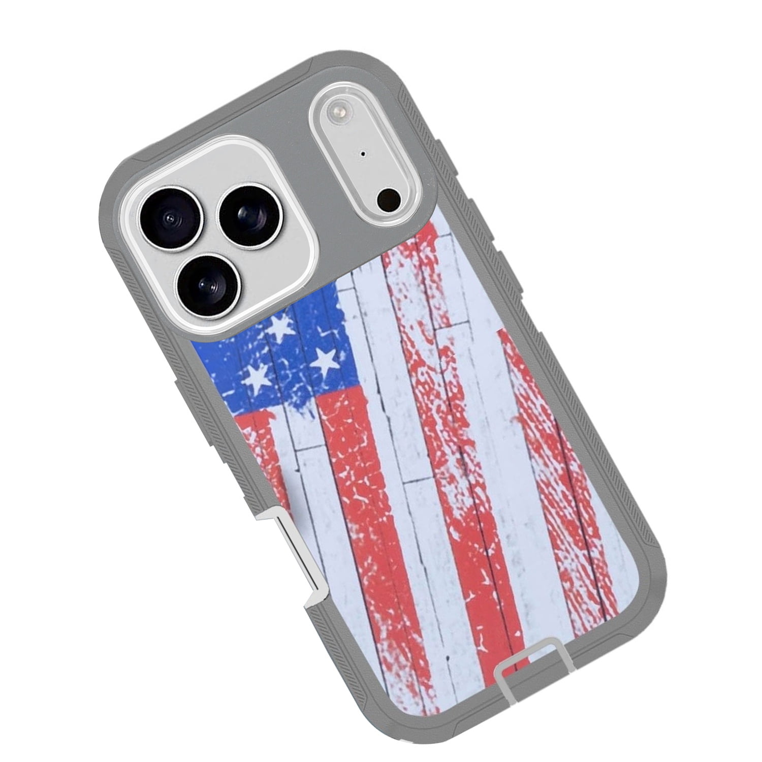 Tough Armor Defender Case for iPhone 17 Pro Max - Red and White