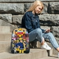 thumbnail image 3 of Fireman Sam Pattern Transparent Backpack Lightweight And fashionable Showcasing Personality And Leading The Trend, 3 of 6