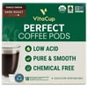 VitaCup Perfect Low Acid Coffee Pods, USDA Organic & Fair Trade, Mycotoxin Free, Dark Roast Guatemala Single Origin, Clean & Pure Recyclable Single Serve Pod compatible w/ Keurig K-Cup Brewers,18 CT