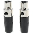 thumbnail image 3 of kusrkot 6x 5mm 3 Pin Female Plug Cable Connector Universal Fit for Audio Microphone, 3 of 8