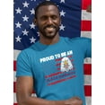 thumbnail image 2 of Eagle Proud To Be An American T-Shirt Men -Image by Shutterstock, Male Small, 2 of 4