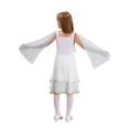 thumbnail image 2 of Xnihocha Robe Grecque Fille Antique Romaine avec Couronne de Feuilles Dorées Tunique Toga Sans Manches Robe de Princesse Blanche 14, 2 of 7