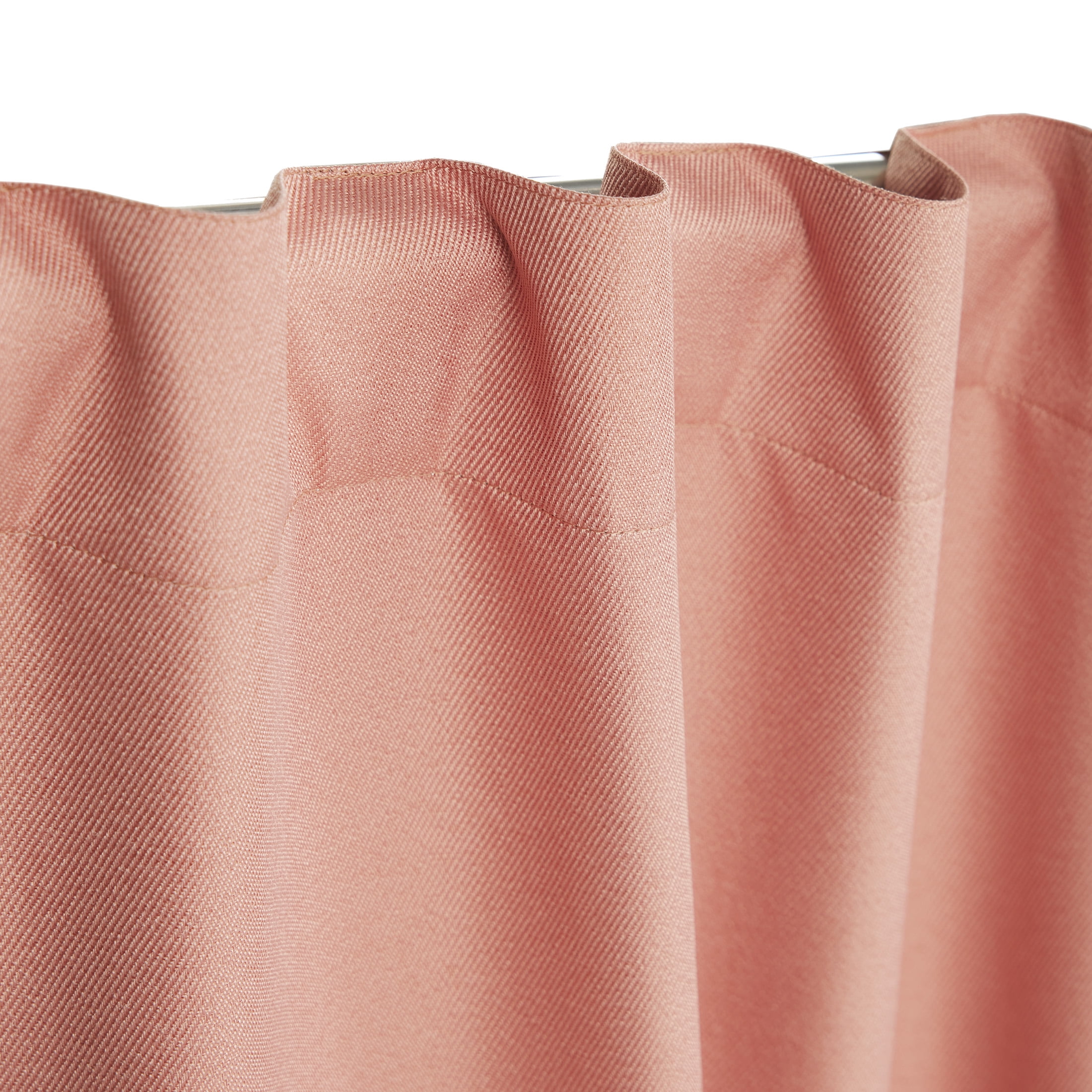 Mainstays Terracotta Solid Blackout Curtain Panel Pair, Rod Pocket with Back Tabs, Set of 2, 30 in W x 63 in L