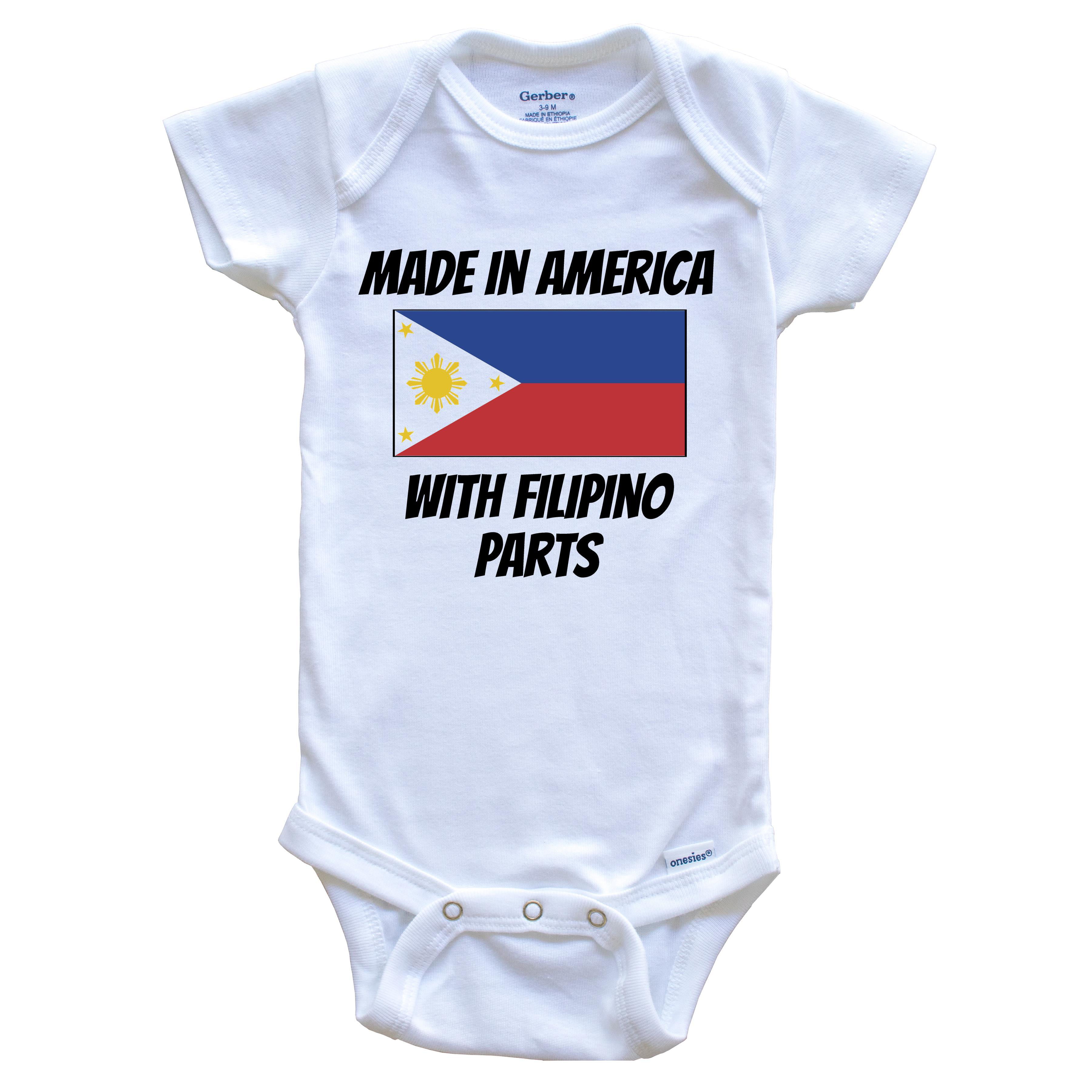 Filipino American Baby Bodysuit One Piece