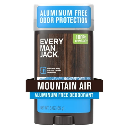 Every Man Jack Mountain Air Aluminum Free Deodorant, 3 oz