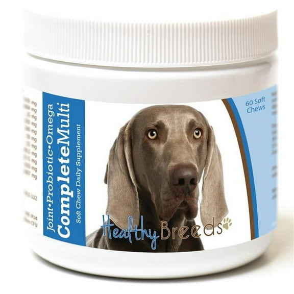 Healthy Breeds 192959009248 Weimaraner all in one Multivitamin Soft Chew - 60 Count