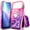 Pink Purple, variant on NGB SUPREMACY For iPhone 17 Pro Max Phone Case Screen Protector Ring Holder Wrist Strap Lanyard Shiny Sparkly Glitter iPhone 17 Pro Max Case Cover