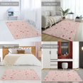 thumbnail image 3 of Chic Floral Pink Pattern_1 Soft Comfy Area Rugs Carpet Suitable for Living Room Kitchen Bedroom Laundry Room Home Decorations 63"x 79", 3 of 6