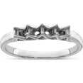 thumbnail image 5 of 14K White Gold Genuine 4 Stone Mother's Ring (Size 7) Made In United States xmr83/4wgy, 5 of 5