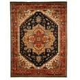 thumbnail image 3 of Hand-knotted Wool Navy Traditional Oriental Serapi Rug, 3 of 8