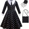 thumbnail image 1 of Disfraz Y Accesorios De Cosplay De Bruja De Halloween, Vestido De Línea A Para Niña, Ropa Para Niños Para Navidad, Fiesta De Halloween, Actuación De Cumpleaños, Como Regalo, 1 of 4