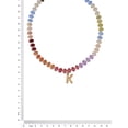 thumbnail image 4 of Time and Tru Goldtone Multicolored Bead Initial "K" Necklace, 4 of 6