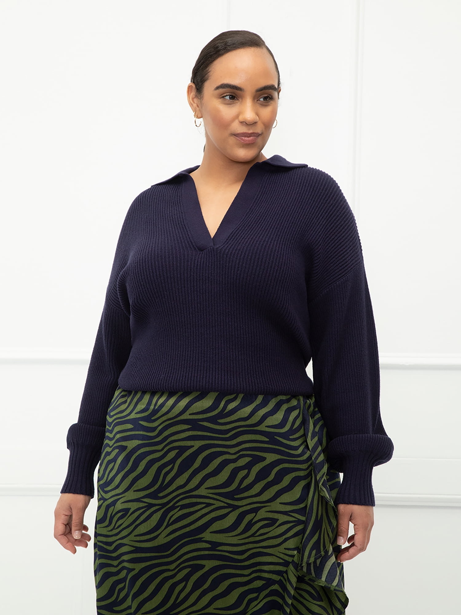 Neck Polo Sweater - Walmart 