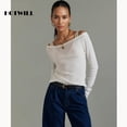 thumbnail image 4 of Cinturón HOTWILL Skinny para mujer, vestido vaquero con hebilla dorada x1, 4 of 6