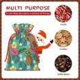 thumbnail image 7 of Fuzoiu Pineapple Print Christmas Gift Bag,Burlap Gift Bag with Drawstring Closure & Hang Tag,Perfect for Holidays, Birthdays, and Special Occasions-Small, 7 of 7