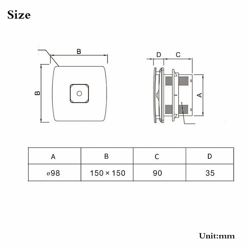 220V 12W High Speed Home Kitchen Toilet Ceiling Wall Exhaust Fan Best quiet bathroom ventilation fans Air Blower Pipe Extractor