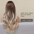 thumbnail image 4 of DOPI Long Auburn Wig with Bangs Layered Curly Orange Wigs for Women Natural Synthetic Wigs for Daily Use, 4 of 7
