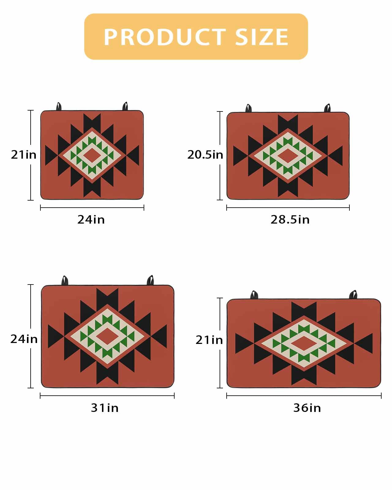 nqOlkjepod Large Induction Cooktop Protector Mat 24"x21", Red Black Green Boho Stove Top Covers for Electric Stove, Farmhouse Vintage Abstract Geometric Stove Burner Cover Mats Stove Cover