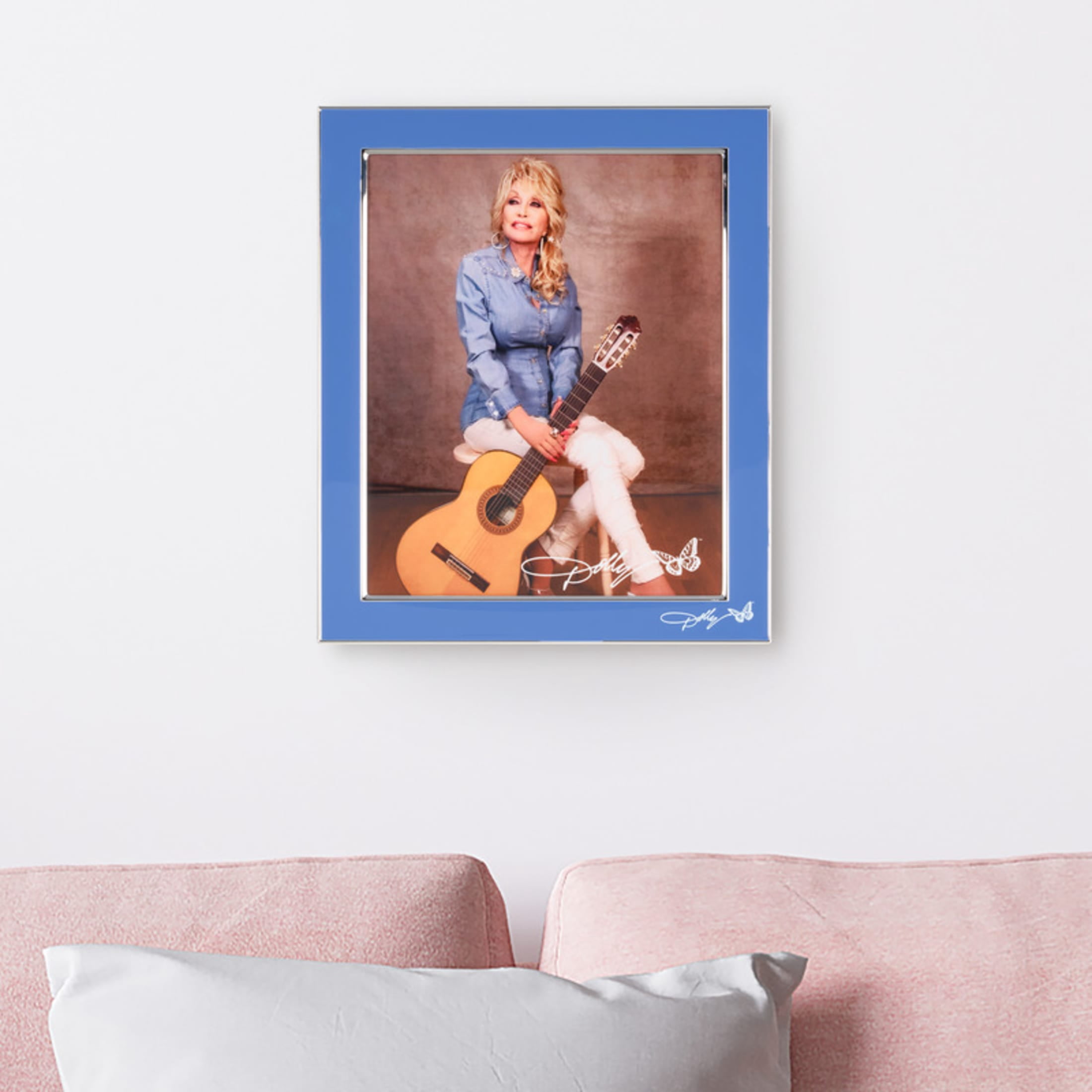 Dolly Parton 9.5X11.5 in Denim Metal Frame - 8X10