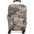 thumbnail image 3 of Travel Luggage Cover Suitcase Protector Fits 18-32 Inch Luggage Wheel Covers Patterned Travel Related Items Flower Luggage Protector Elastic Luggage Anti-scratch Suitcase Cover L, 3 of 5
