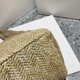 thumbnail image 5 of Bolsa de paja de verano para mujer, con asa tejida para vacaciones en la playa boho (caqui) Ehuebsd Para Estrenar, 5 of 9