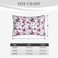 thumbnail image 4 of Susaid Violets Flowers Print Pillowcases Multiple Size, Pillow Cover Super Soft Envelope Closure Standard Pillow Case-14"x20", 4 of 6