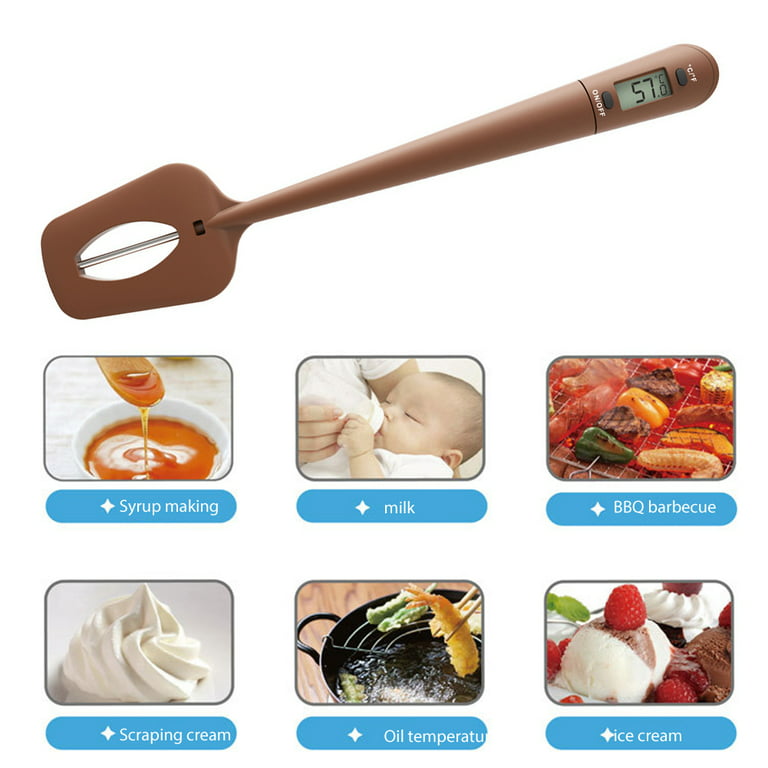 RUSR Digital Spatula Thermometer Cooking Temperature Meter for Candy  Chocolate