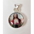 thumbnail image 3 of Medal with Flowers of Sacred Heart of Jesus, 3 of 5