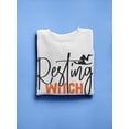thumbnail image 3 of Resting Witch Face Sweatshirt Women -Image by Shutterstock, Female x-Large, 3 of 4