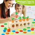 thumbnail image 4 of Juguetes Montessori para niños pequeños de 1, 2 y 3 años, caja de clasificación de colores y formas de madera, juguetes de aprendizaje temprano para más de 12 meses, 4 of 5
