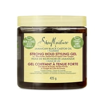 Sheamoisture Styling Strong Hold Styling Gel For Natural, Chemically Processed Or Heat Styled Hair Jamaican Black Castor Oil And Flaxseed Paraben-Free Anti-Frizz Hair Gel 15 Oz