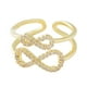 thumbnail image 1 of Sonducket Anillo de apertura Bowkont, decoración de circón de cobre, anillos de moda, decoraciones ajustables, joyería para mujer, regalo de fiesta de Ropa, zapatos y accesorios Miscelánea Sonducket AP015529-00, 1 of 6