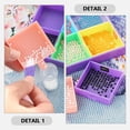 thumbnail image 3 of OUNONA Bead Dotting Tool Tray Dotting Tray Assorted Color for Organizing Beads DIY Projects 1 Set, 3 of 8