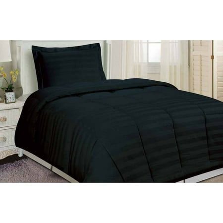 Dreamspace Microfiber Damask Stripe Bedding Comforter Set