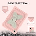 thumbnail image 2 of FJLBDE Case for Samsung Galaxy Tab A11 Plus/A9 Plus 11 Inch with Butterfly Stand, Shockproof Protective Tablet Cover with Shoulder Strap for Kids Girls, Beige Pink, 2 of 5