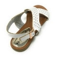 thumbnail image 5 of Victoria K Women's Perforated CrissCross Straps With Side Buckle Sandals, 5 of 5