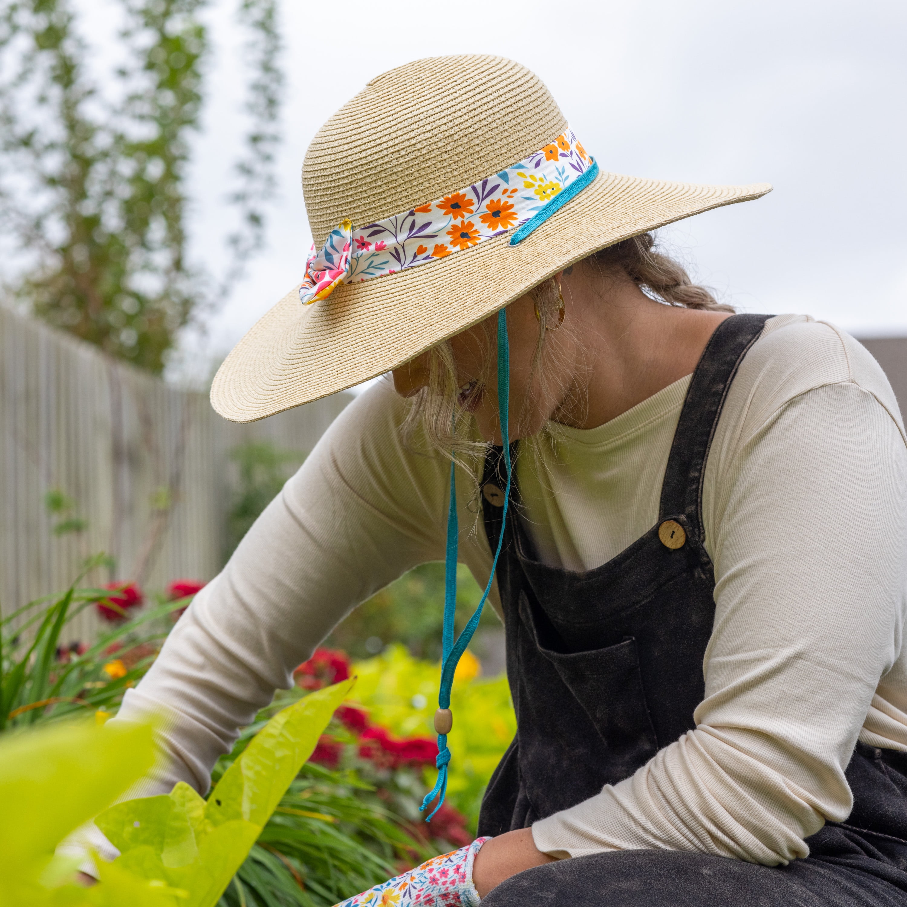 Expert Gardener Floral Gardening Hat - Walmart.com Expert Gardener Floral Gardening Hat - Walmart.com