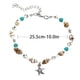 thumbnail image 3 of Fiudx Tobillera Retro, Collar Ajustable En Concha, Pulsera Dorada En Estado de Ánimo, Accesorio de Moda para Hombres y Mujeres, Regalo de Cumpleaños, Diseño Único En Conchas Naturales., 3 of 7