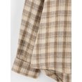 thumbnail image 5 of Women's Plaid Long Sleeve Button Down Wool Blend Shirt Jacket Blouse, 5 of 5