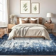 thumbnail image 2 of Abstract Area Rugs 6x9 Ultra-Soft Modern Indoor Carpet, Stain-Resistant Neutral Floor Cover, Non-Slip Distressed Throw Rug, Easy Cleaning, Perfect for Living Room, Office, Blue, 2 of 7